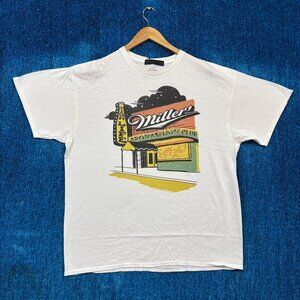 Miller High Life “Sportsman’s Club Enjoy Life” White Graphic T-Shirt Size XXL